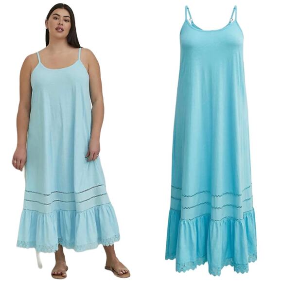 Torrid NWT 5 Piece Bundle Size 1X Ruana Wrap, Jumpsuit, 2 LS Tops, Maxi Dress - Picture 8 of 14